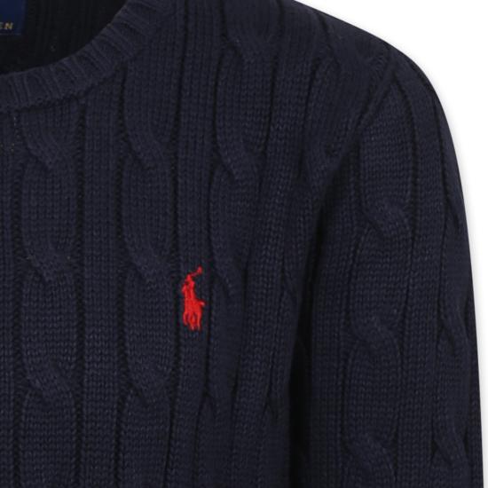 25FW [키즈] 랄프 로렌 풀오버 702674060 RL NAVY C3807 BLUE - RALPH LAUREN