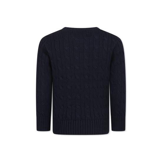 25FW [키즈] 랄프 로렌 풀오버 702674060 RL NAVY C3807 BLUE - RALPH LAUREN