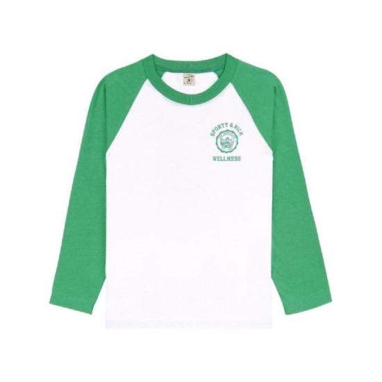  스포티앤리치 긴팔 티셔츠 TO045S405EW WHITE VERDE DOM