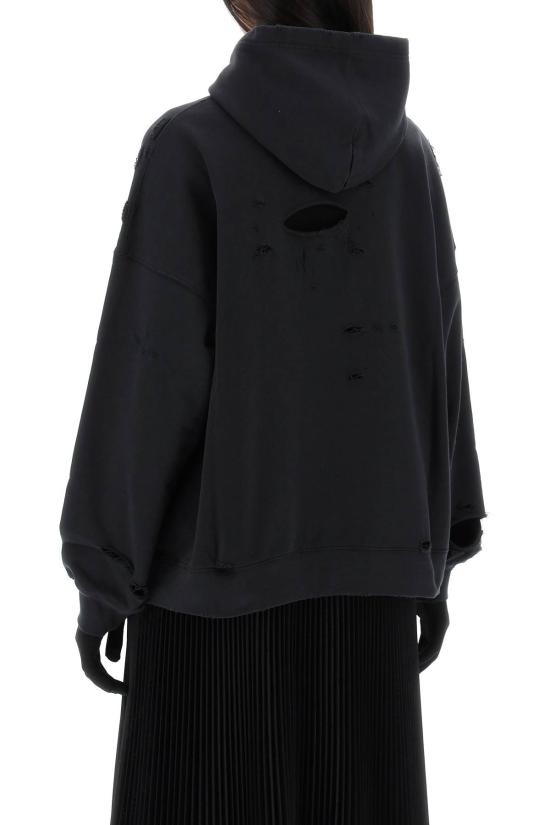  발렌시아가 후드 티셔츠 675003TQVP11569 DOM - BALENCIAGA