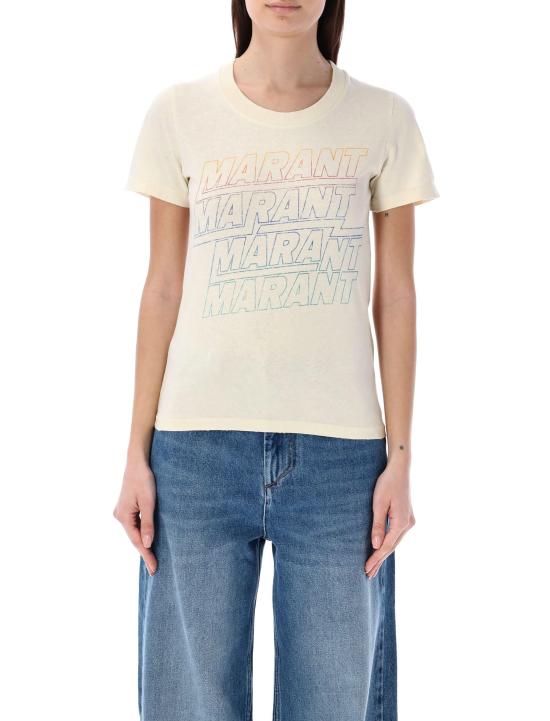  이자벨마랑 반팔 티셔츠 TS0148FAB1N09E23EC ECRU DOM