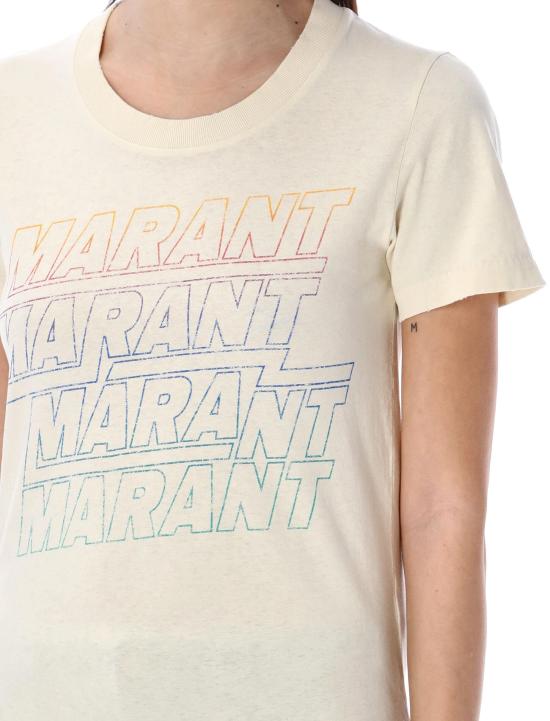  이자벨마랑 반팔 티셔츠 TS0148FAB1N09E23EC ECRU DOM - ISABEL MARANT