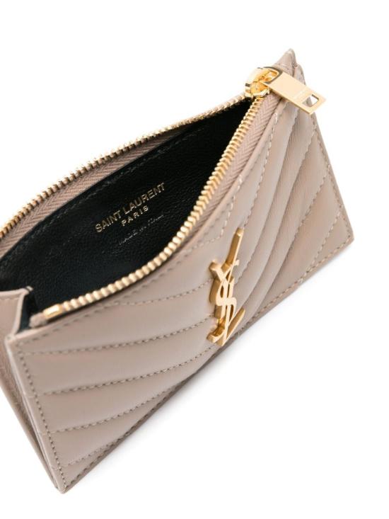  생로랑 명함지갑 607915AAA441722 DUSTY GREY DOM - SAINT LAURENT