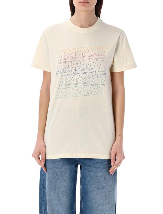  이자벨마랑 ZOELINE 조엘린 프린팅 반팔 티셔츠 TS0147FAB1N09E23EC ECRU DOM