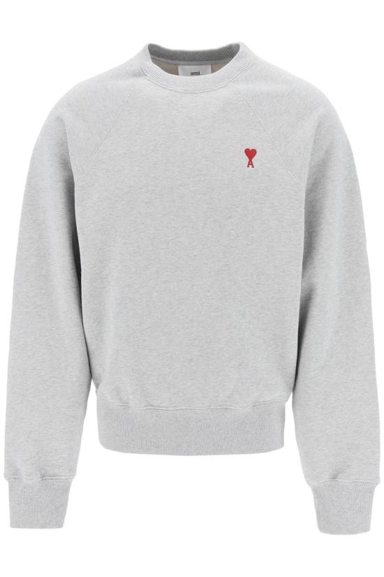  아미 스몰 하트 로고 스웨트셔츠 BFUSW0057470951 DOM - AMI