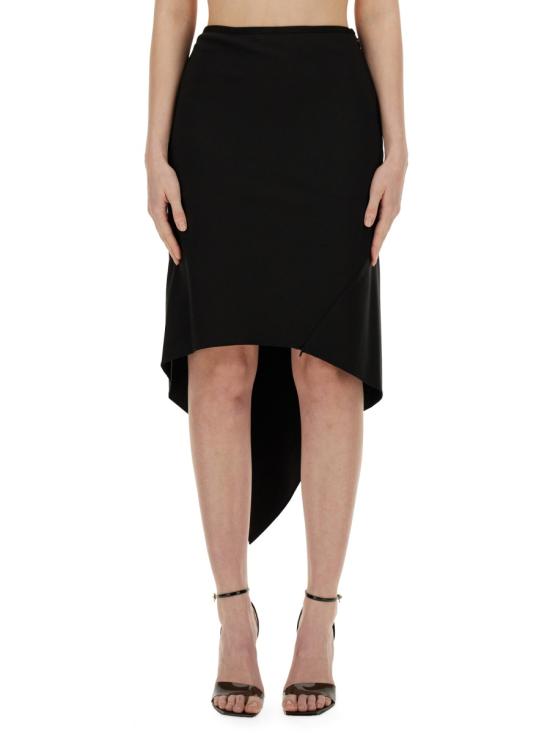  헬무트랭 미디 스커트 O01HW302 001 BLACK DOM