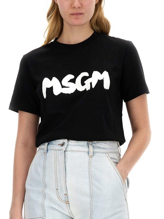  엠에스지엠 반팔 티셔츠 3641MDM9924700299 BLACK DOM - MSGM
