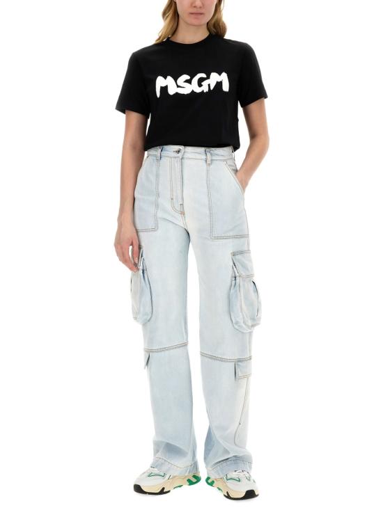  엠에스지엠 반팔 티셔츠 3641MDM9924700299 BLACK DOM - MSGM