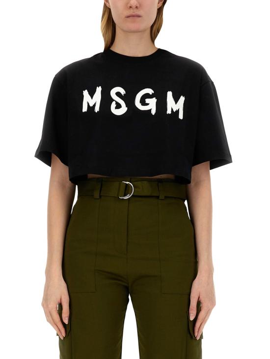  엠에스지엠 반팔 티셔츠 3641MDM13724700299 BLACK DOM - MSGM