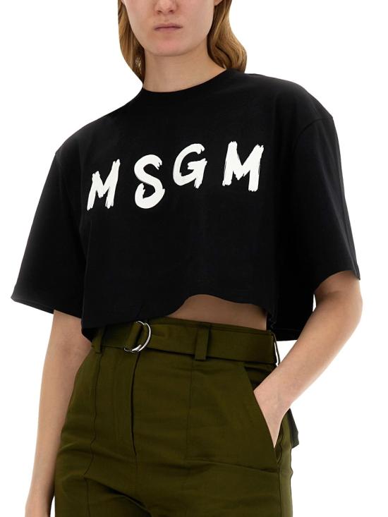  엠에스지엠 반팔 티셔츠 3641MDM13724700299 BLACK DOM - MSGM