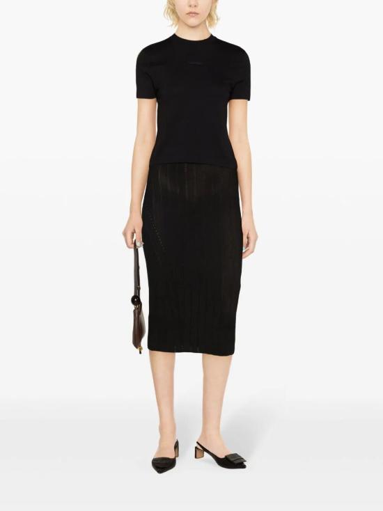 25SS 자크뮈스 그로그랭 반소매 티셔츠 241JS1332031990 BLACK DOM - JACQUEMUS