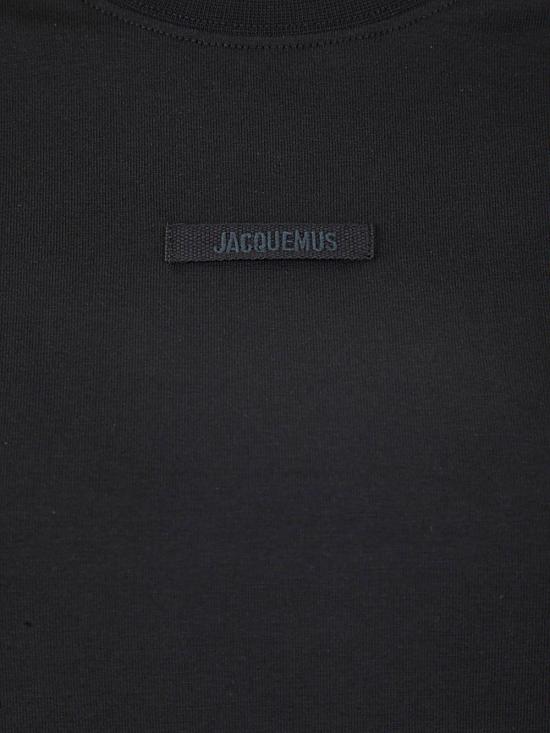 25SS 자크뮈스 그로그랭 반소매 티셔츠 241JS1332031990 BLACK DOM - JACQUEMUS