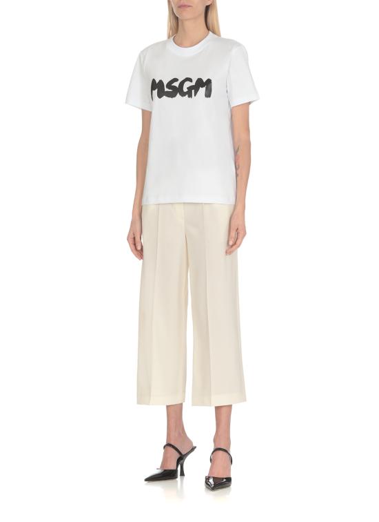  엠에스지엠 반팔 티셔츠 3641MDM9924700201 WHITE DOM - MSGM