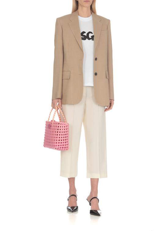  엠에스지엠 반팔 티셔츠 3641MDM9924700201 WHITE DOM - MSGM