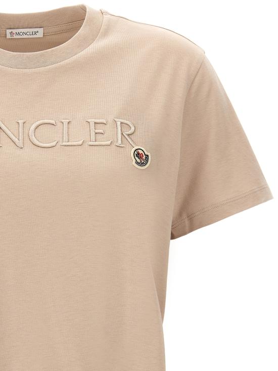  몽클레어 반팔 티셔츠 8C00006829HP20J BEIGE DOM - MONCLER