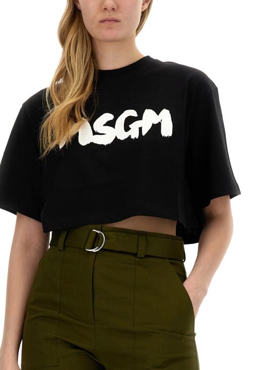  엠에스지엠 반팔 티셔츠 3641MDM10024700299 BLACK DOM - MSGM