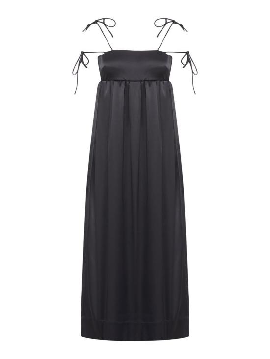  가니 미디 원피스 F8582099 BLACK DOM