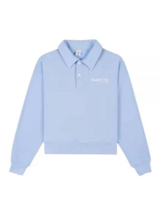  스포티앤리치 폴로 티셔츠 POAW2310SK SKY BLUE WHITE DOM