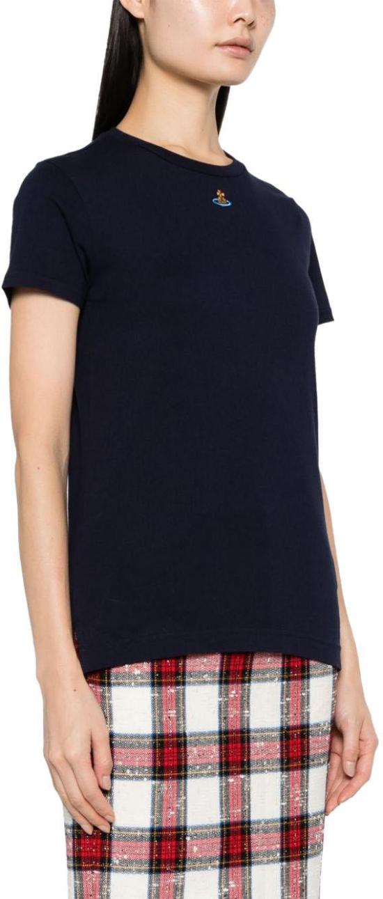  비비안웨스트우드 PERU 페루 ORB 반팔 티셔츠 3G010017 J001M K410 NAVY DOM - VIVIENNE WESTWOOD