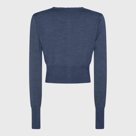  비비안웨스트우드 BEA 베아 크롭 가디건 1803002UY0018K409 DENIM DOM - VIVIENNE WESTWOOD