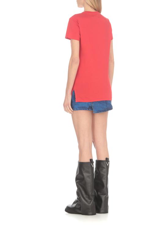  비비안웨스트우드 PERU 페루 ORB 반팔 티셔츠 3G010017J001MH410 RED DOM - VIVIENNE WESTWOOD