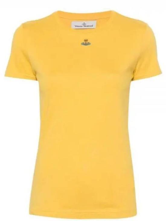  비비안웨스트우드 PERU 페루 ORB 반팔 티셔츠 3G010017J001ME403 YELLOW DOM