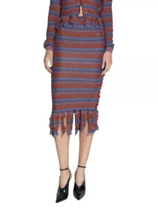  비비안웨스트우드 미디 스커트 18020013K003GO101 STRIPES GOLD METAL DOM