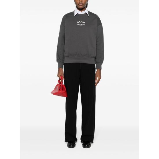  가니 트레이닝/조거 팬츠 T3761099 BLACK DOM - GANNI