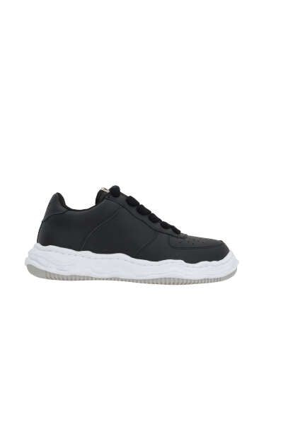  메종 미하라 야스히로 웨인 OG 솔 레더 로우탑 A07FW702 BLACK DOM