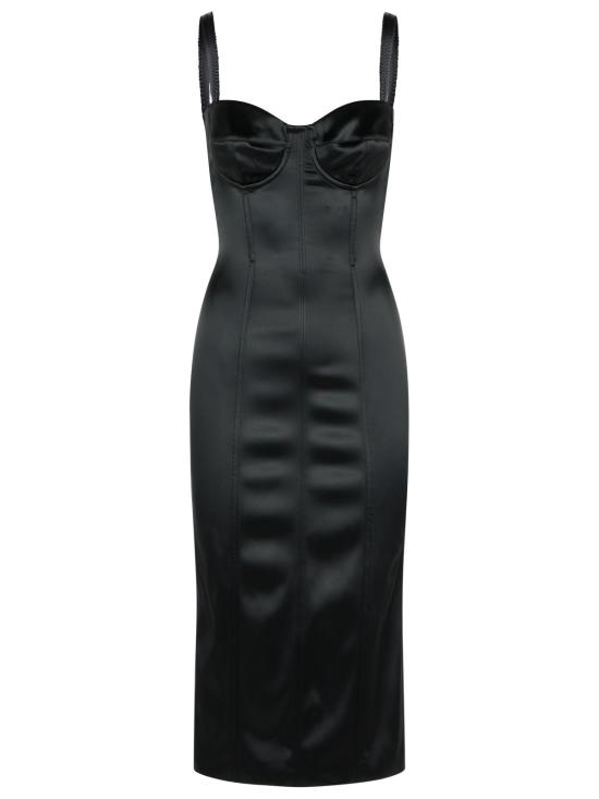 25SS 돌체앤가바나 미디 원피스 F6DIHT FURADN0000 Black