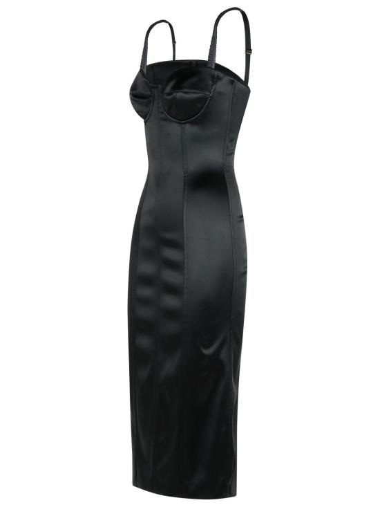 25SS 돌체앤가바나 미디 원피스 F6DIHT FURADN0000 Black - DOLCE & GABBANA