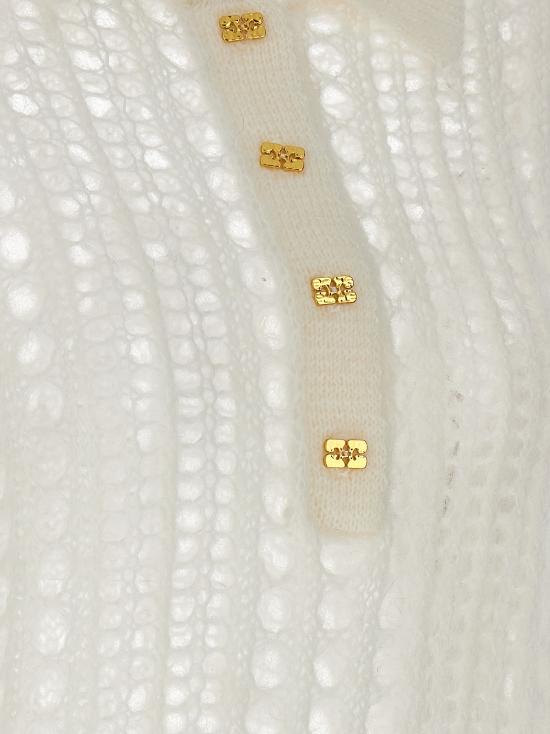  가니 폴로 티셔츠 K2072151 WHITE DOM - GANNI