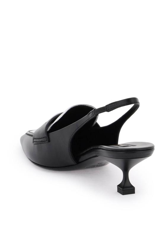  미우미우 힐/펌프스 5D901D276F0967 BLACK WHITE DOM - MIU MIU