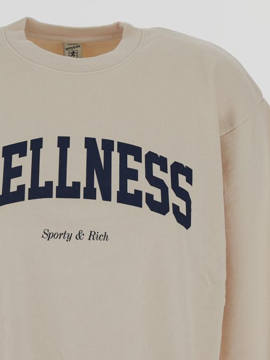  스포티앤리치 긴팔 티셔츠 CRAW2366CR49 CREAM NAVY DOM - SPORTY & RICH