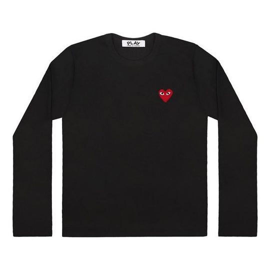 26SS 꼼데가르송 긴팔 티셔츠 AX T118 051 1 P1T118 BLACK DOM