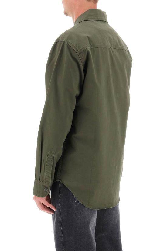  바버 셔츠 MOS0335GN84 UNIFORM GREEN DOM - BARBOUR