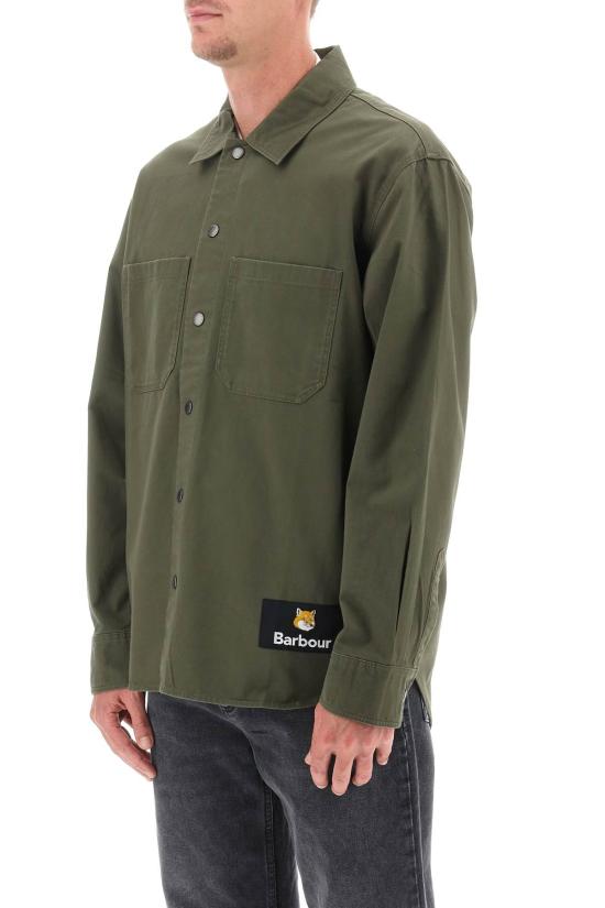  바버 셔츠 MOS0335GN84 UNIFORM GREEN DOM - BARBOUR
