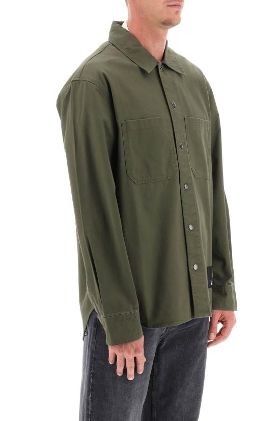  바버 셔츠 MOS0335GN84 UNIFORM GREEN DOM - BARBOUR
