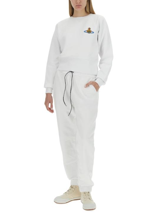  비비안웨스트우드 트레이닝/조거 팬츠 3J010008J0006A401 WHITE DOM - VIVIENNE WESTWOOD