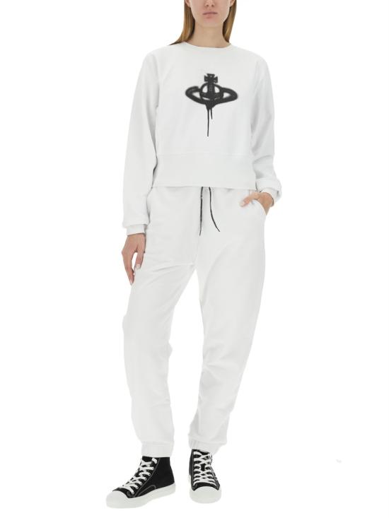  비비안웨스트우드 긴팔 티셔츠 1I010009J0032A301 WHITE DOM - VIVIENNE WESTWOOD