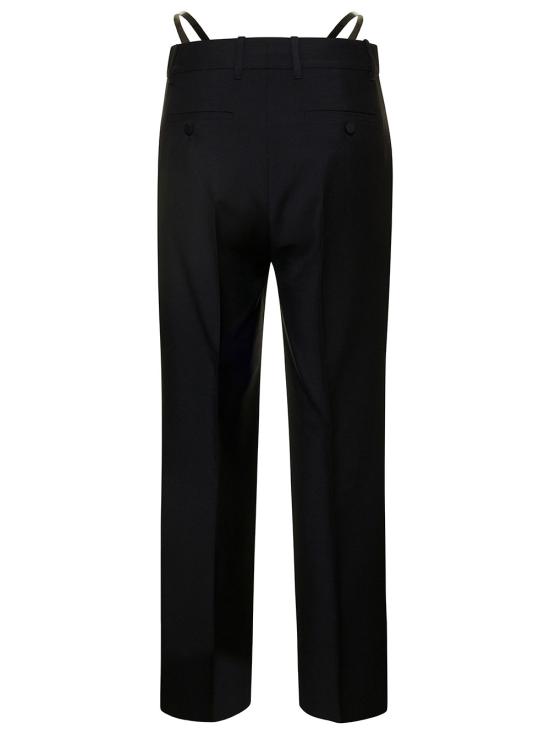  구찌 스트레이트 팬츠 737921Z8BF41000 BLACK DOM - GUCCI