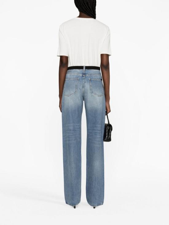  생로랑 반팔 티셔츠 747125YB2XE9599 DOM - SAINT LAURENT