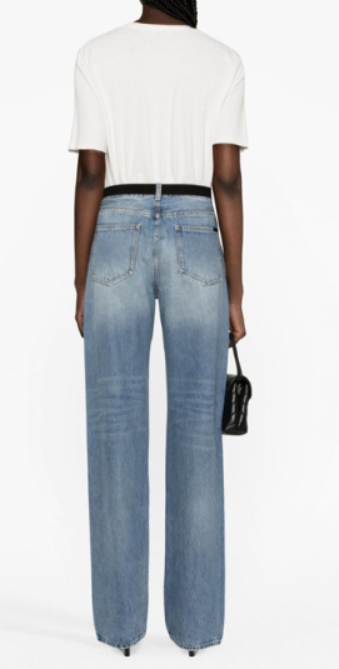  생로랑 반팔 티셔츠 747125YB2XE9599 DOM - SAINT LAURENT