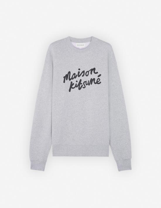  메종키츠네 긴팔 티셔츠 MM00301KM0307 H120 LIGHT GREY MELANGE DOM