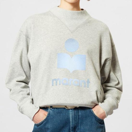  이자벨마랑 MOBY 모비 로고 스웨트셔츠  SW0003FAA3M56E02GY GRAY DOM