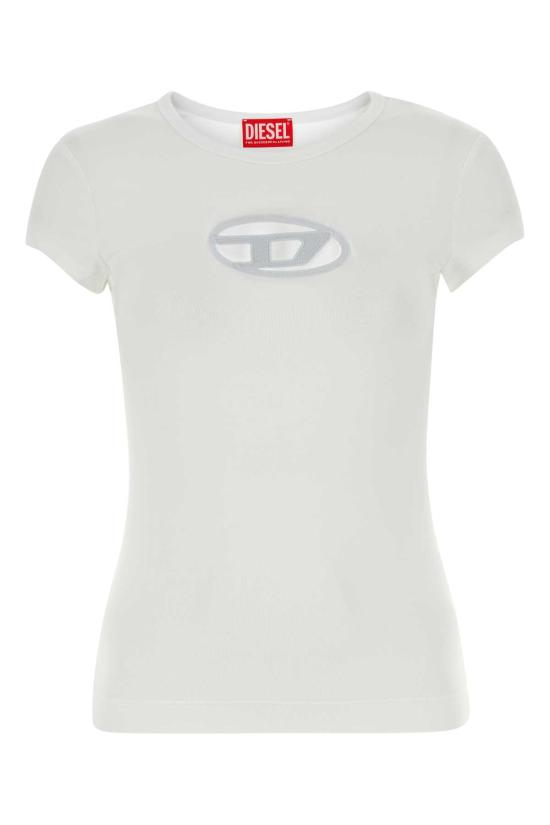 25SS 디젤 반팔 티셔츠 A062680AFAA100 WHITE DOM