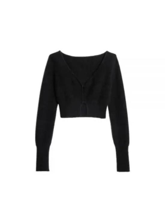  자크뮈스 가디건 213KN2032360990 BLACK DOM