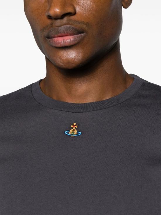  비비안웨스트우드 PERU 페루 ORB 반팔 티셔츠 3G010017J001MP402 DOM - VIVIENNE WESTWOOD