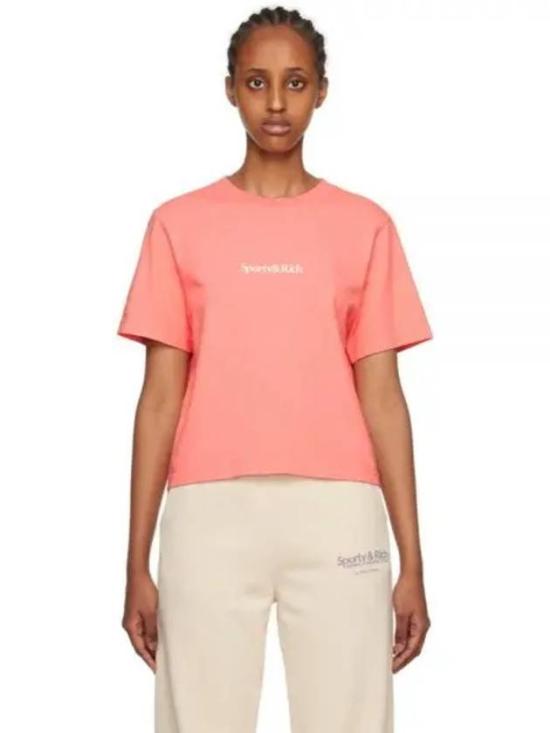  스포티앤리치 반팔 티셔츠 TS851 STRAWBERRY WHITE DOM