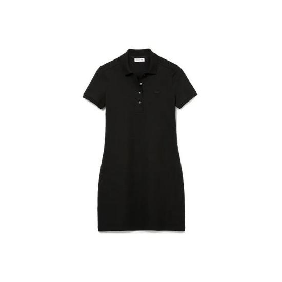 26SS 라코스테 숏 원피스 EF5473031 BLACK DOM
